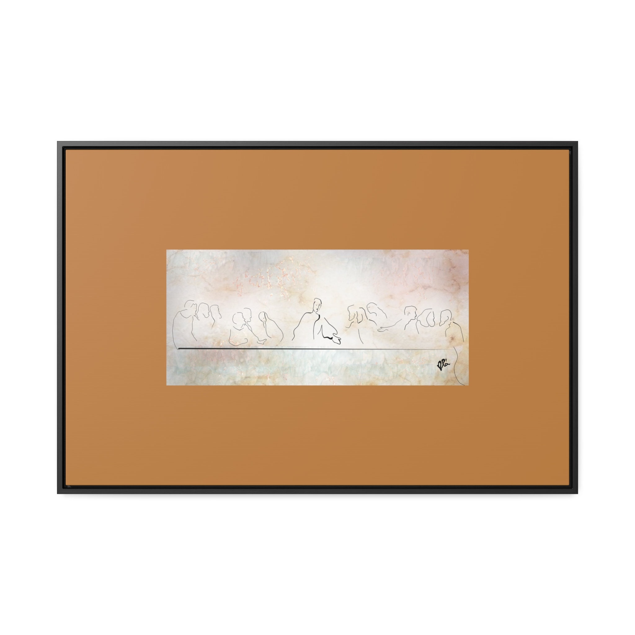 Last Supper, Lords Supper, Leonardo Da Vinci Horizontal Framed Premium