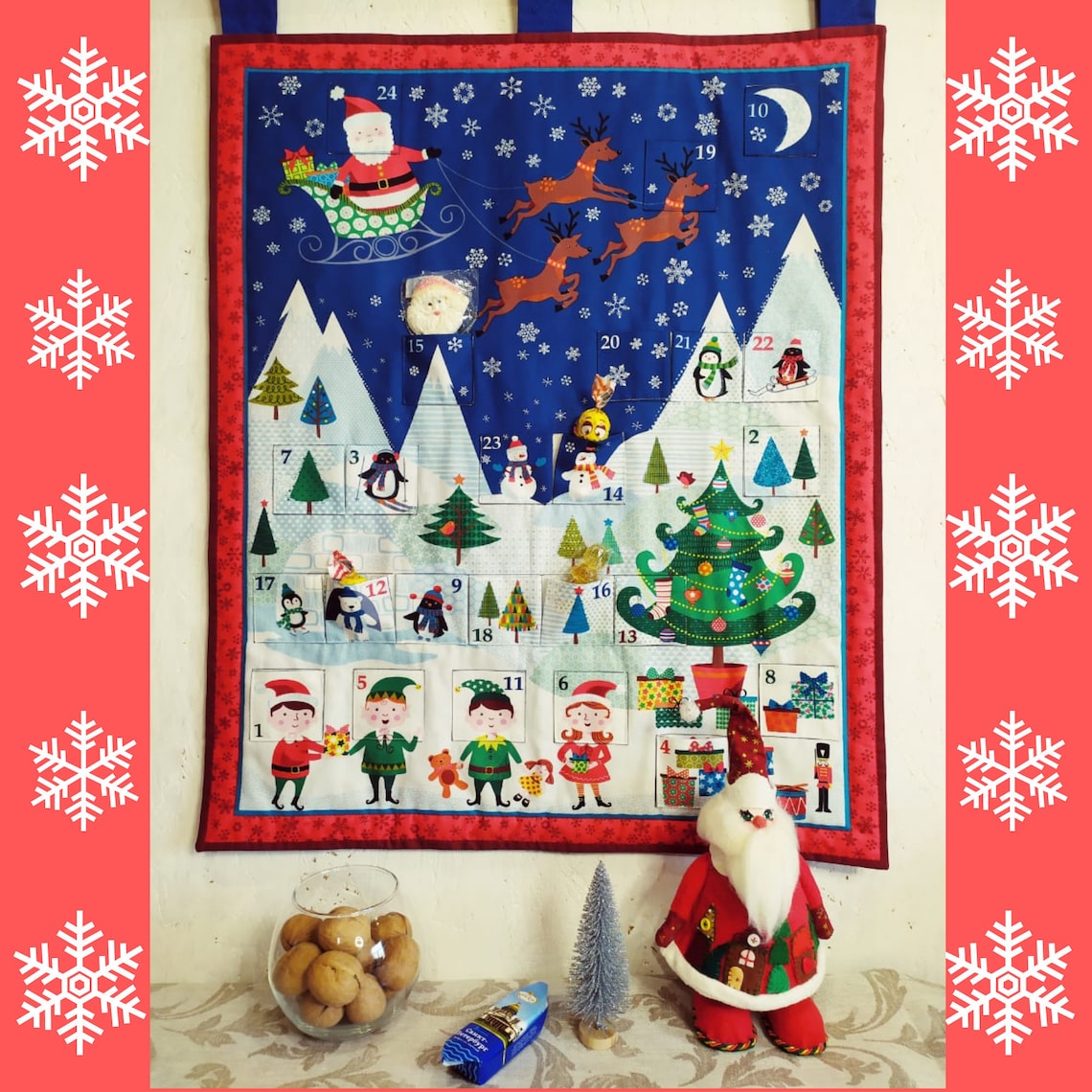 Christmas Advent Calendar Funny company Etsy