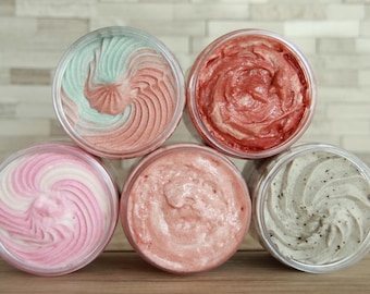 Whipped Sugar Soap Scrub 3oz - Various Scents