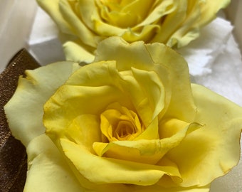 Handmade Gum Paste Rose: Edible Sugar Flower Cake Topper
