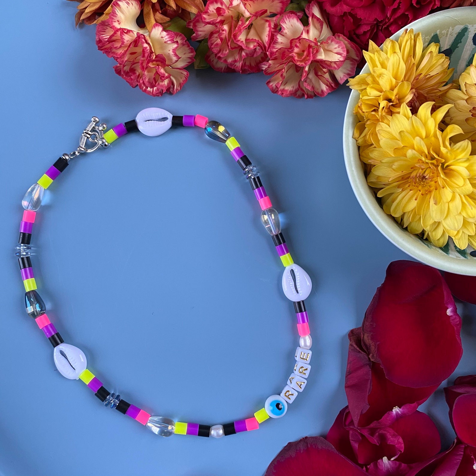 Perler Bead Necklace PersonalizedCostom Word Beaded Etsy