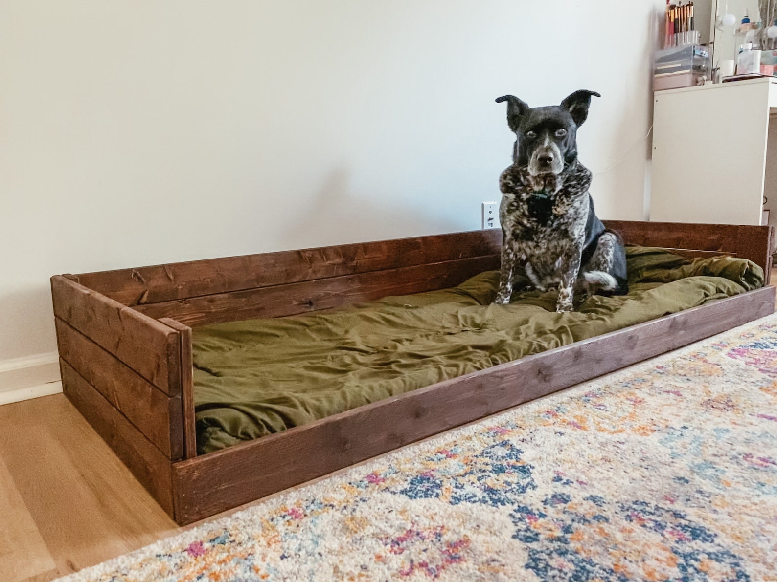 Extra Large Dog Bed Frame Wooden Dog Bed for Two Dogs Etsy