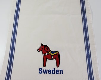 Sweden Dala Horse Kitchen Towel