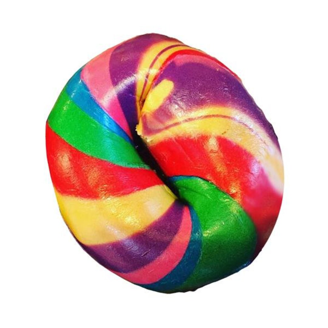 12 Fresh New York Bagels Rainbow Bagels Etsy