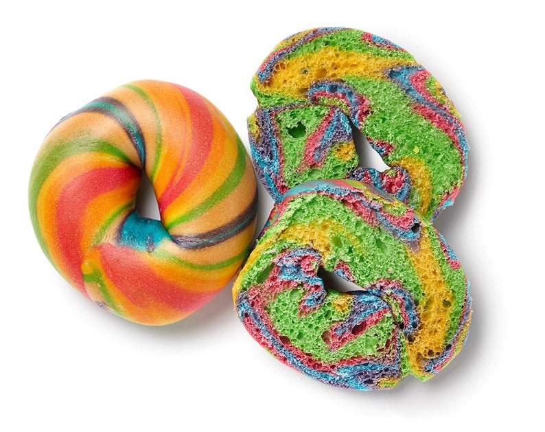 12 Fresh New York Bagels Rainbow Bagels Etsy
