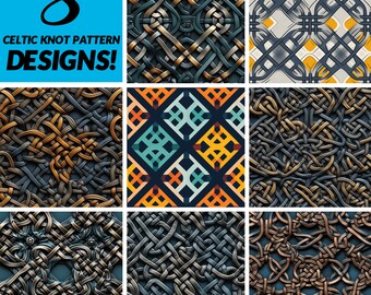 Discover 8 Exquisite Celtic Knot Patterns in High-Resolution 300dpi for Your Next Project