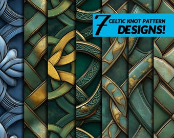 Discover 7 Exquisite Celtic Knot Patterns in High-Resolution 300dpi for Your Next Project