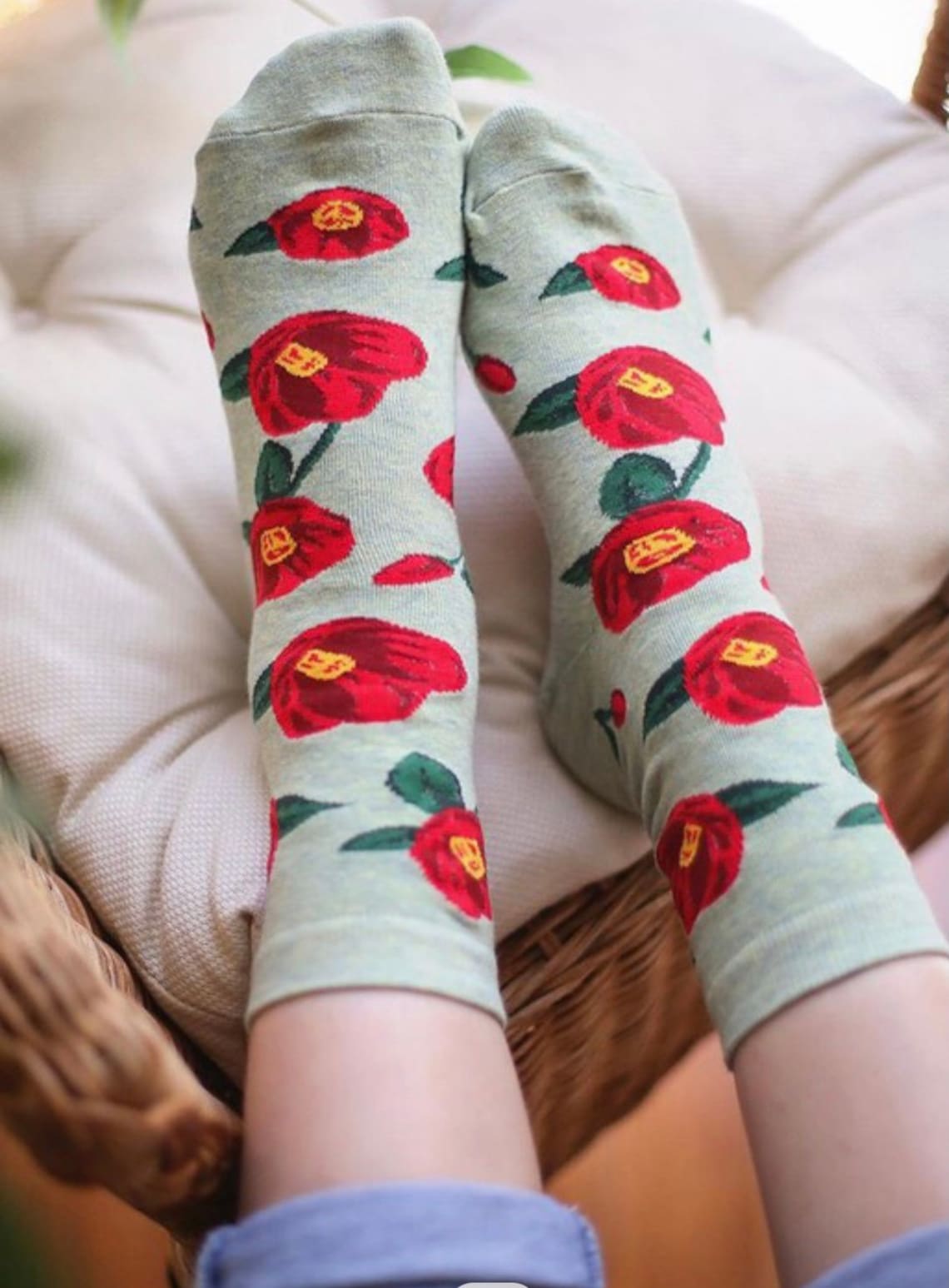 Flower socks floral socks gift for her womens fashion Etsy