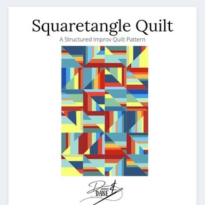 PDF Quilt Pattern, Squaretangle, Quilt Pattern