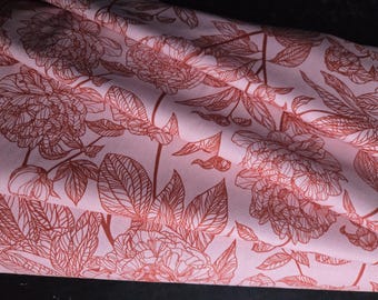 Indelible, Anna Maria Horner, 100% cotton, Peony in Rouge
