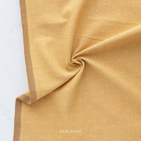 Fableism, Sprout wovens, 100% cotton, yarn dyed fabrics, FSW-06, Camomile