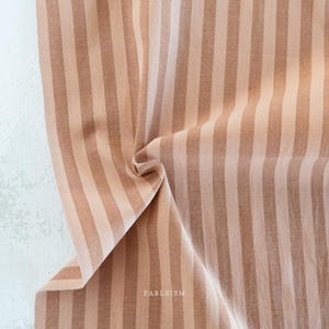 Fableism, Sun Stripes wovens, 100% cotton, yarn dyed fabrics, SS-1001-DATE SHAKE