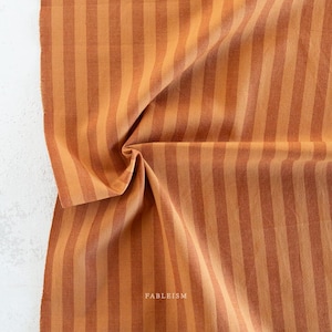 Fableism, Sun Stripes wovens, 100% cotton, yarn dyed fabrics, SS-1001-TAN LINE