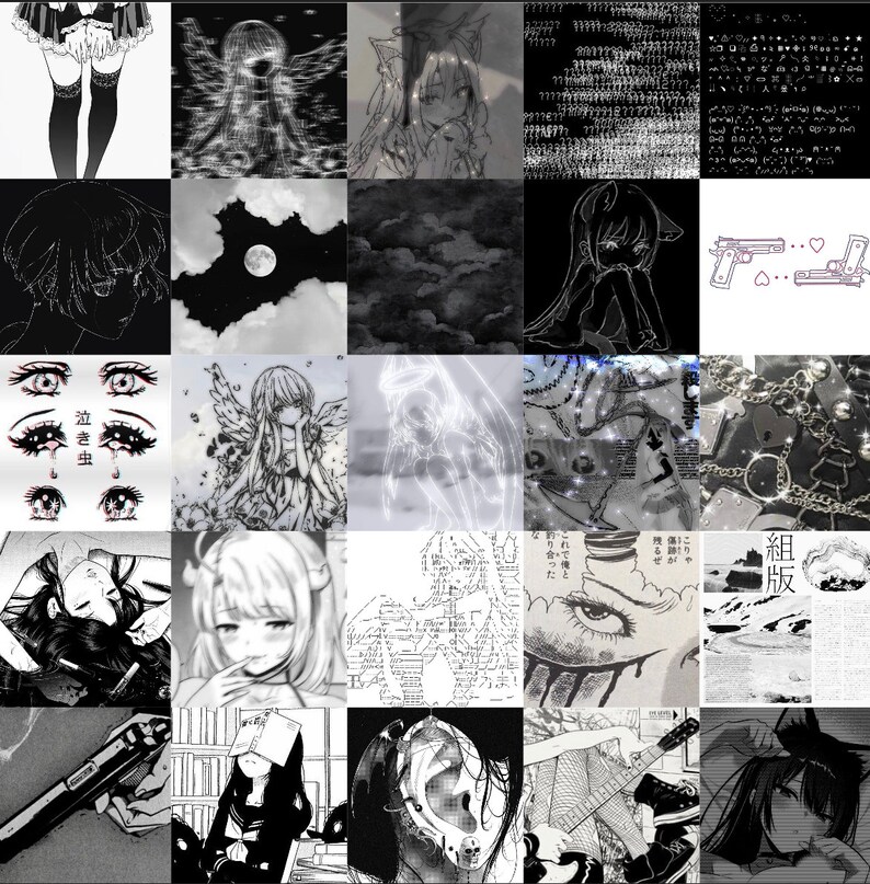 Manga Wall Collage Etsy