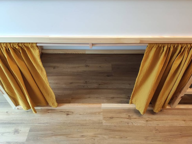 Curtain Ikea KURA Loft Bed Front Bunk Bed Children's Bed House Bed