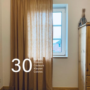 Linen curtain window curtain children's room curtain linen Oekotex 100