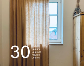 Linen curtain window curtain children&#39;s room curtain linen Oekotex 100