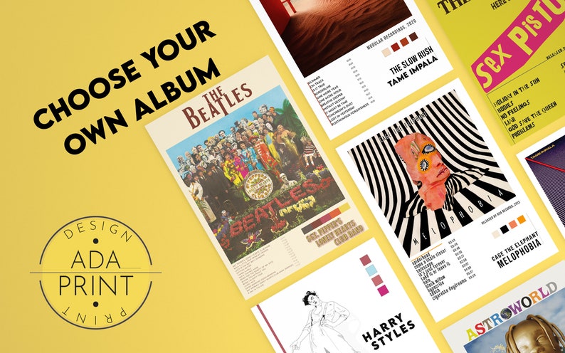 Custom Album Cover Tracklist Poster Digital Print Wall Art | Etsy