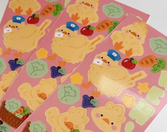 FFXIV Fat Chocobo Glossy Sticker Sheet