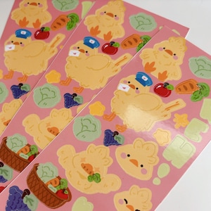 FFXIV Fat Chocobo Sticker Sheet | FF14 | Final Fantasy 14 | Final Fantasy XIV | Chocobo | Chocobo Sticker