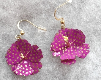 Örhängen med "Hibiskus"-motiv