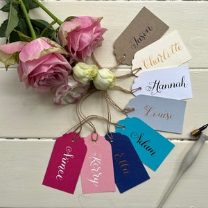 Personalisierte Geschenkanhänger / Handgeschriebene Namensschilder / Hochzeit Gunst Tags / Handgeschriebenes Geschenk / Geburtstag Tags / Kalligraphie / Party