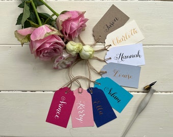 Personalised Gift Tags / Handwritten Name Tags  / Wedding Favour Tags / Handwritten Gift Label / Birthday Tags / Custom Calligraphy / Party