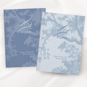French Toile De Jouy Vow Books Custom His And Her Vow Books Elegant Wedding Keepsake Personalized Romantic Wedding Ceremony Gift Gifte