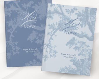 French Toile De Jouy Vow Books Custom His And Her Vow Books Elegant Wedding Keepsake Personalized Romantic Wedding Ceremony Gift Gifte