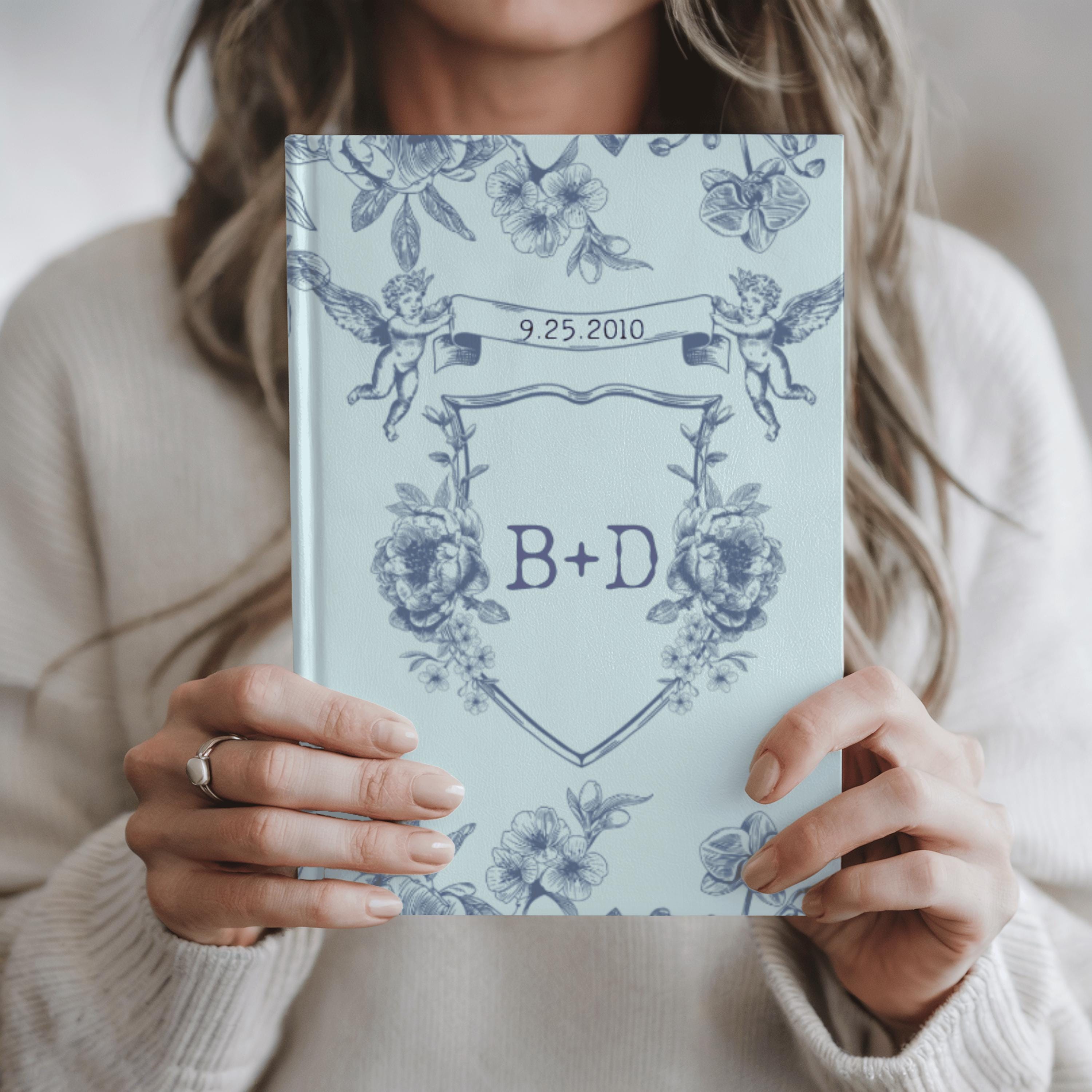 Personalized Couple Wedding Journal, Simple Letter Vow Books, His and Her Vows, Custom Diary Notebook, Love Romance Relationship Friendship