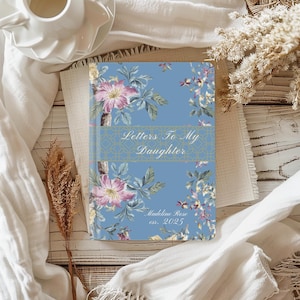 Cartas a mi hija, diario personalizado, regalo de embarazo para baby shower de niña para mamá primeriza, libro de recuerdos para niños, diario personalizado para el día de la madre