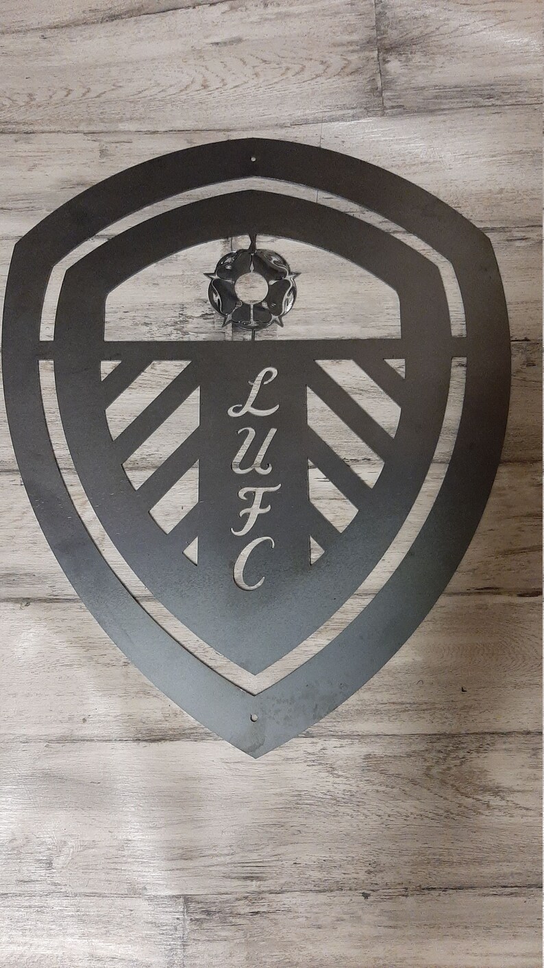 Leeds united FC Metal Signs Etsy