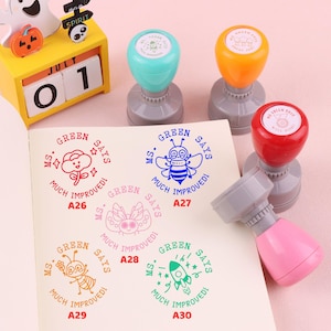 Custom Teacher Stamp - Personalized Teacher Stamp, Name Teacher Stamps, Homework Grading Stamp, Teacher Appreciation Gift