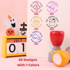 Personalized Name Teacher Stamps - Custom Teacher Stamp, Teacher Grading Stamp, Teacher Comment Stamp, Teacher Gift