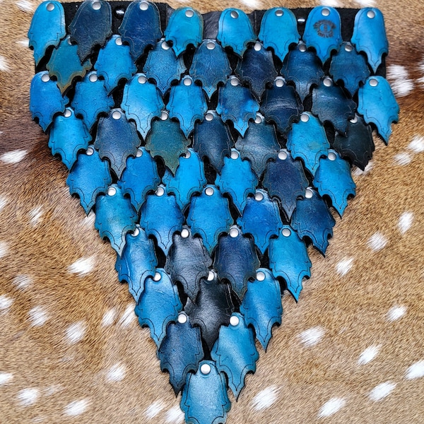 Dragon Scale Leather Etsy