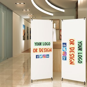 Banners personalizados con soporte X, Banner personalizado con diseño, Banner con soporte X de Color Street, Exhibidor de banner portátil