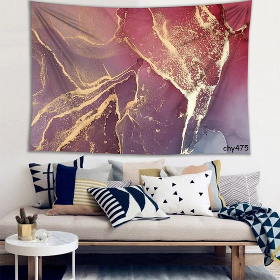Pink and gold tapestry hotsell