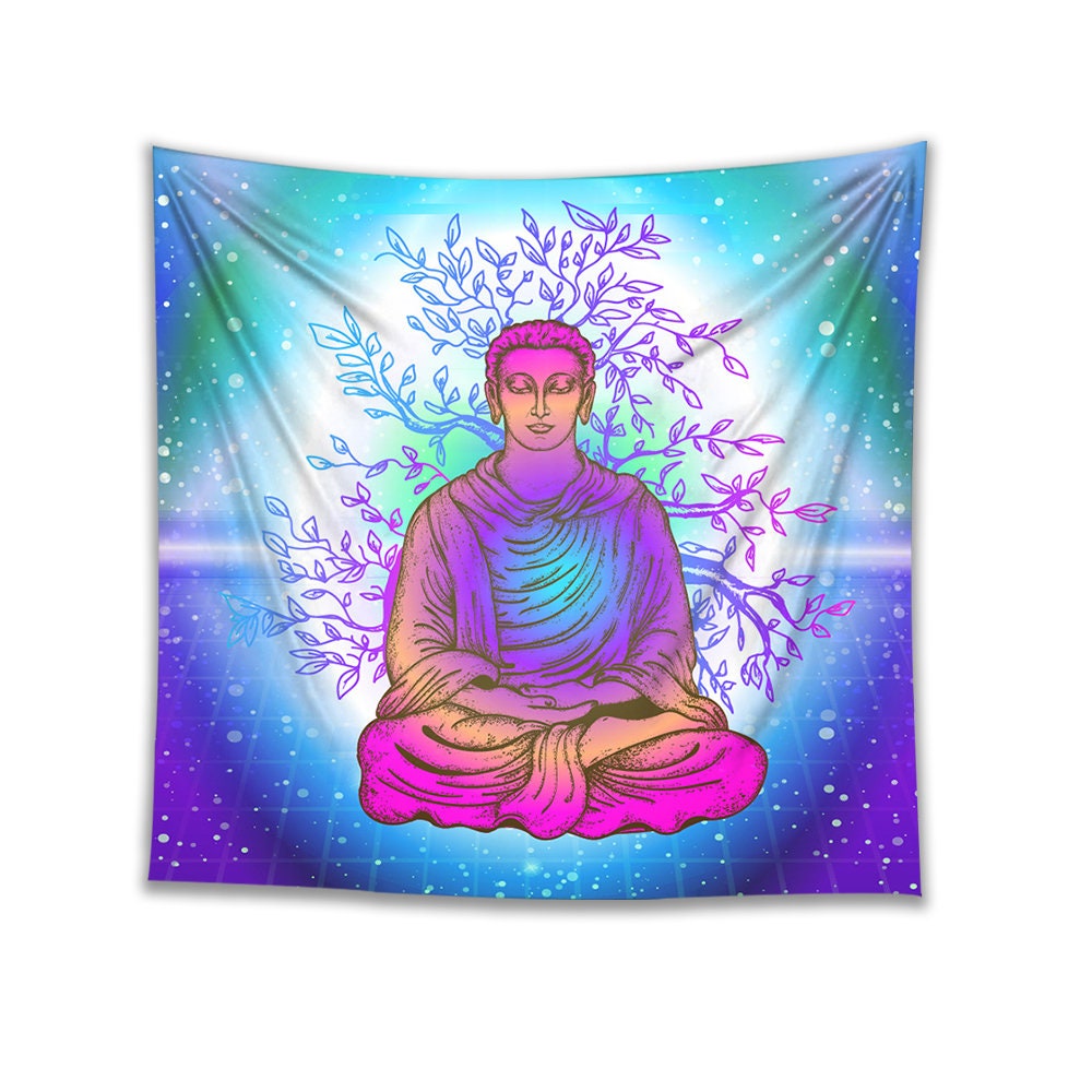 Buddha Meditation Wandteppich Wohnzimmer Dekor Wand-Dekor | Etsy