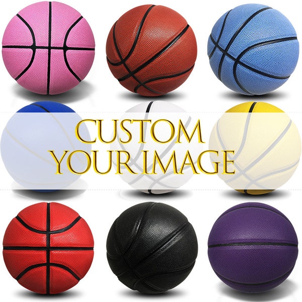 Basketball nach Maß kein Minimum, Kundenspezifisches Personalisiertes All Konferenz Indoor Outdoor Basketball Kundenspezifisches Geschenk