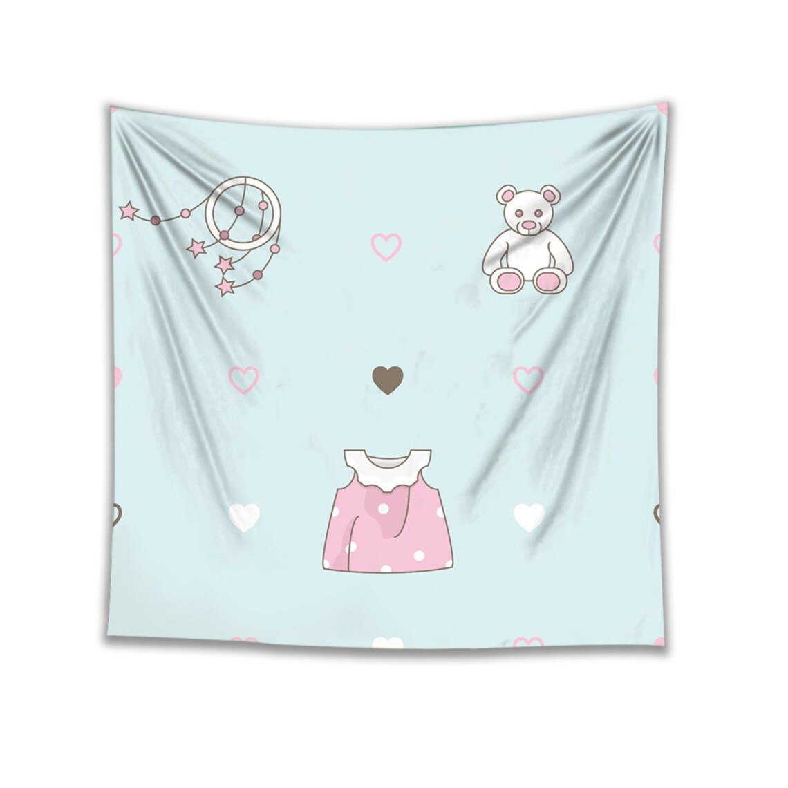 Cartoon-Stil Wandteppich Rock Bär Wandteppich Wohnzimmer | Etsy