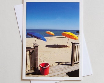 Beach Umbrella Note Card