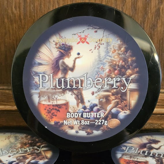 Plumberry Fantasy-Inspired Body Butter, Scrub & Fragrance Collection
