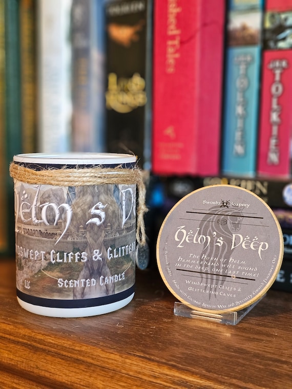 HELM'S DEEP 7-oz Glass Tumbler Candle * Tolkien/Lord of the Rings/Hobbit/Middle-Earth-Inspired