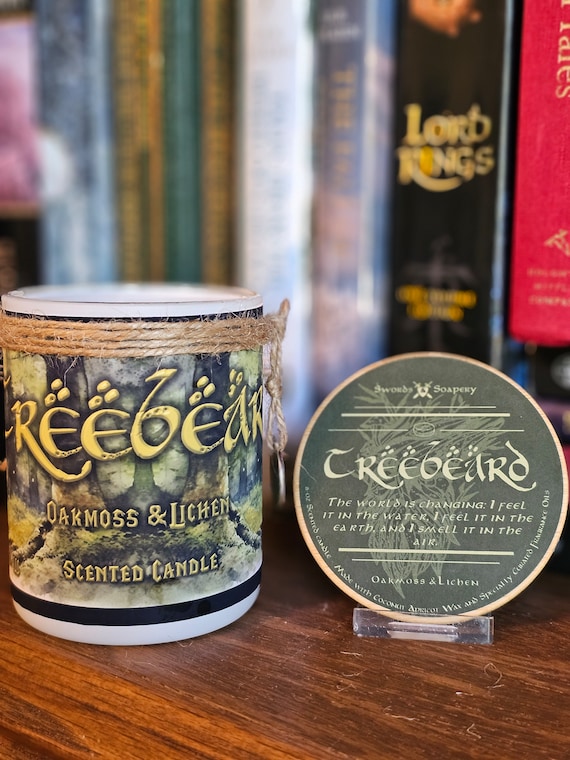 TREEBEARD - Embellished 7-oz Glass Tumbler Candle * Tolkien/Lord of the Rings/Hobbit/Middle-Earth-Inspired