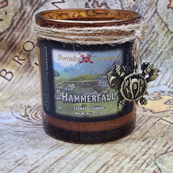 Hammerfall  | World Of Warcraft Candle | Lich King Dragonflight War Within Paladin Death Knight Druid Mage Rogue Demon Hunter Shaman