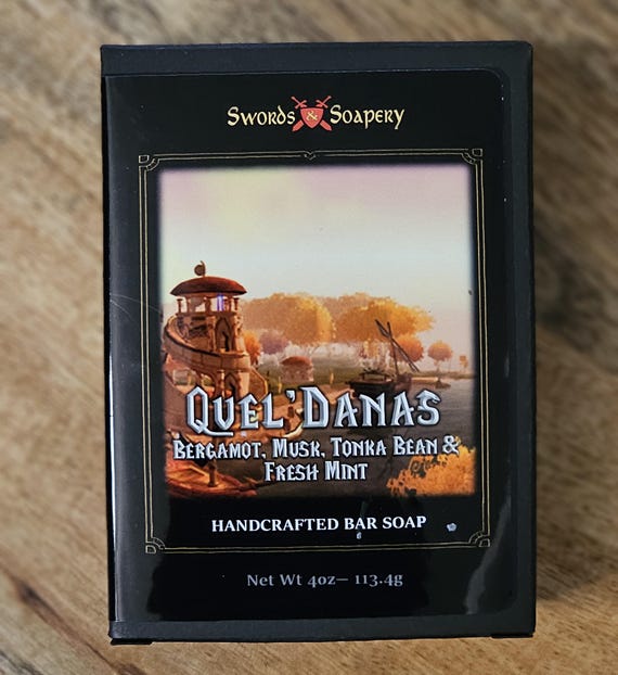 QUEL’DANAS World of Warcraft WOW Artisan Soap Bars