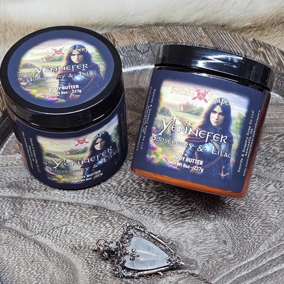 Yennefer Gooseberry Lilac Body Butter Inspired by the Witcher