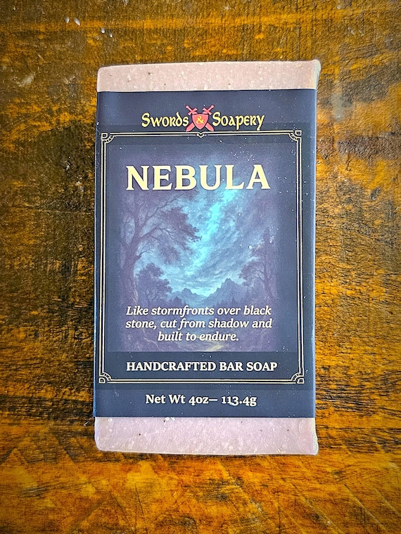NEBULA– Ozone & Musk Fantasy Artisan Soap | Cold Process, Moody Floral, Handmade Gift