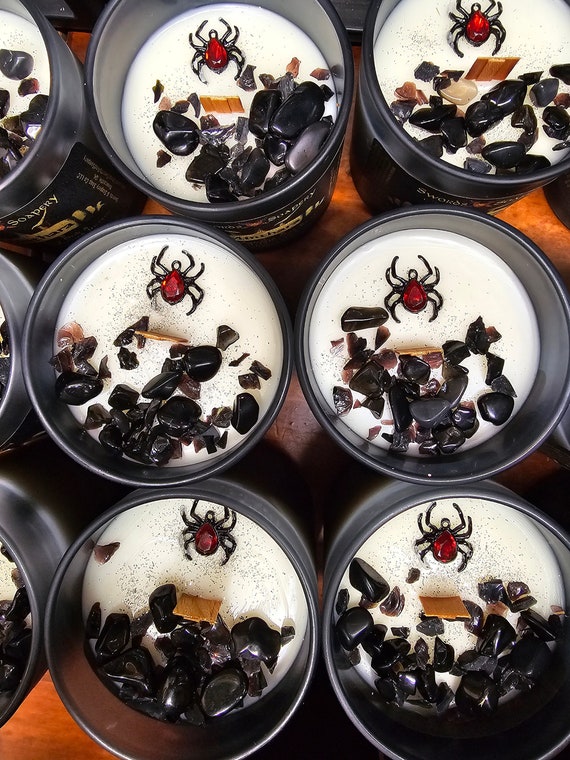 Minthara, the Lolth-Sworn Drow Paladin, Baldur's Gate D&D Embellished 7-oz Glass Tumbler Candles * Dungeons and Dragons-Inspired