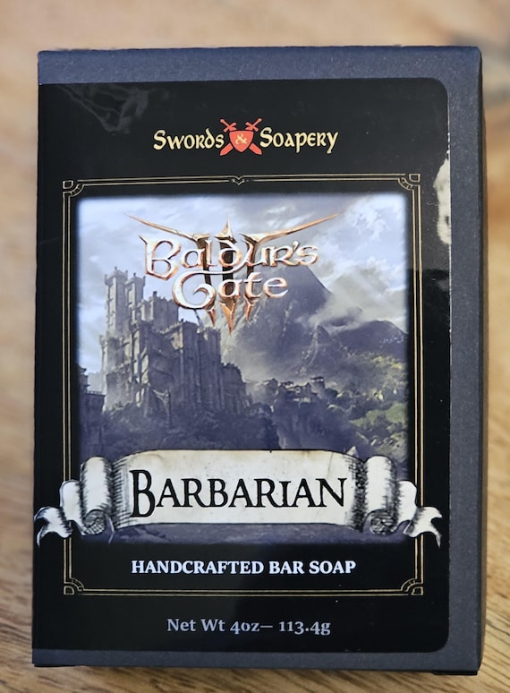 BARBARIAN Baldur's Gate 3/D&D Artisan Soap Bars